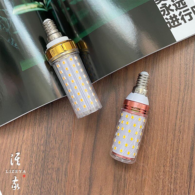 LED灯泡细丝小螺丝口罗口w节能超亮适用恒大吊灯水晶灯欧式暖光