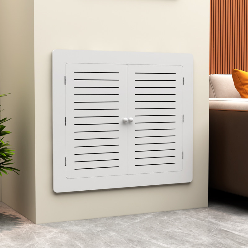 地暖分水器遮挡门暖气检修口装饰遮挡罩水表遮挡盖V板防水超薄贴