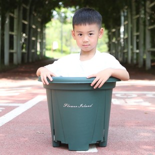 塑料大花盆加厚加大号40cm口径青D山控根盆庭院月季铁线莲果树花