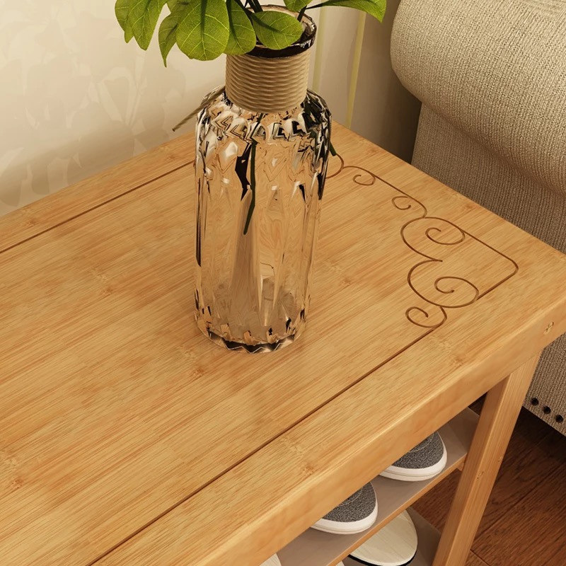 鞋架简易家用鞋柜经济p型省空间换鞋凳防尘多层门口实木可坐小鞋