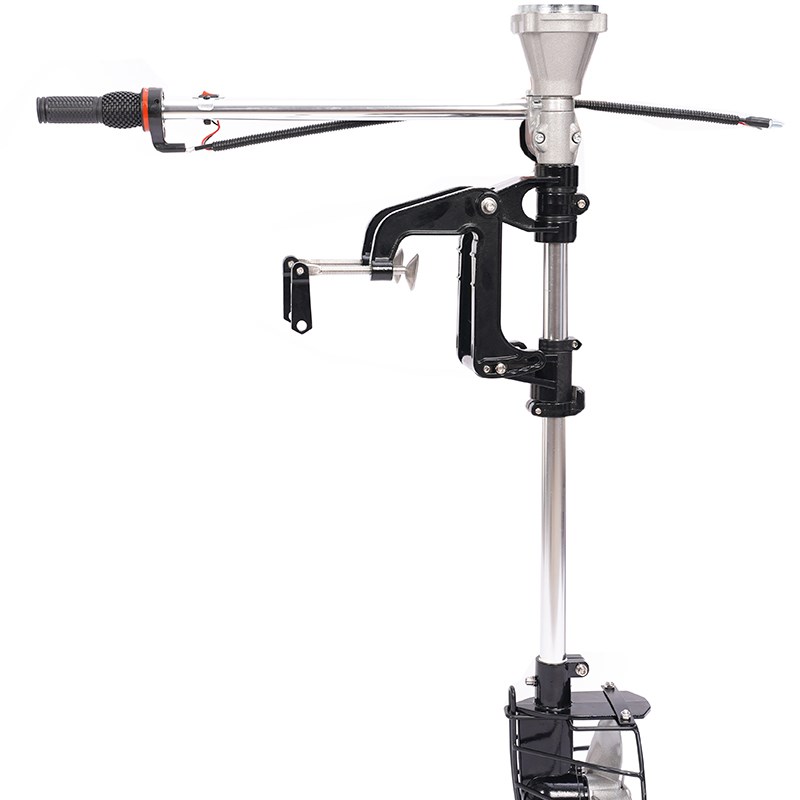 新款四冲程船外机电动推进器夹具挂桨机配L件铝合金支架螺旋桨网