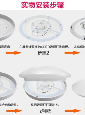 LED改造灯板5730贴片2b24c灯圈吸顶灯替换灯Q片环形灯管超亮圆灯