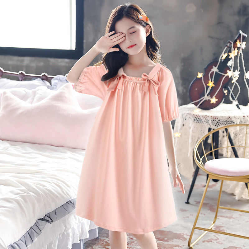 女童法式连衣裙女夏季纯棉短袖睡衣新款睡裙可外S穿出门薄款家居,童装/婴儿装/亲子装,家居裙/睡裙,淘宝优惠券,粉丝福利购,淘宝优惠卷