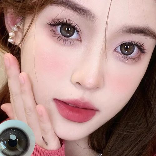PupilMagic美瞳硅水凝胶夜鹿雾粉莫奈鸢尾闪银灯泡韩国进口年抛