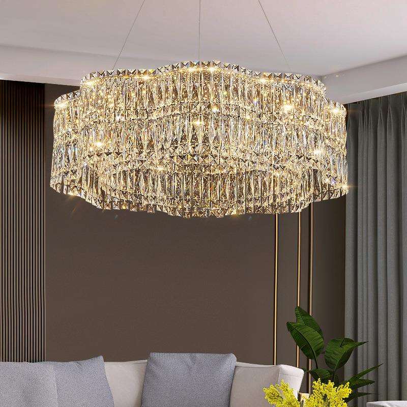 格灯堡客厅灯水晶吊灯现代简约轻奢餐厅卧室灯2025新款感灯具