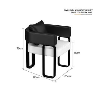 美甲椅轻奢酒店洽谈椅沙发椅梳妆台化妆美甲店顾客椅子实s^