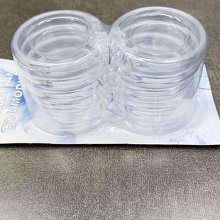 厂家直供现代简约塑料透明可扭曲浴帘挂钩窗帘挂环 套 12个