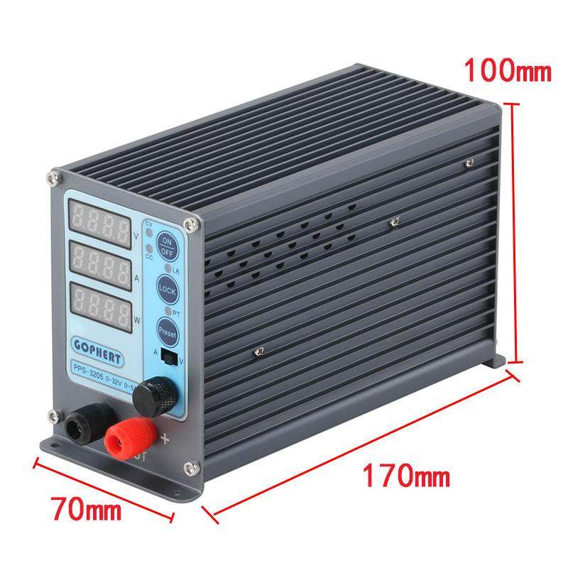 GOPHERT格辉16V10A可调数控直流稳压电源PPS-1610四位机架式固定