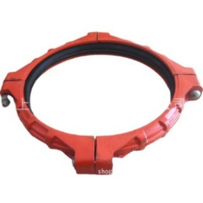 DN600大管径沟槽卡箍 630涂塑钢管沟槽式抱箍 609.6沟槽式接头