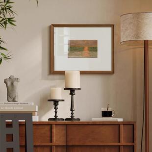 晨昏絮语 小众复古客厅风景画餐边柜装饰画高级感中古风床头挂画