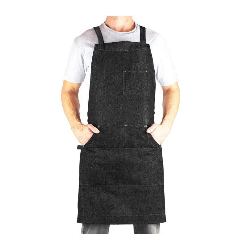 亚马逊跨境围裙木工电工烧烤师工作服牛仔帆布围裙花艺理发师围裙