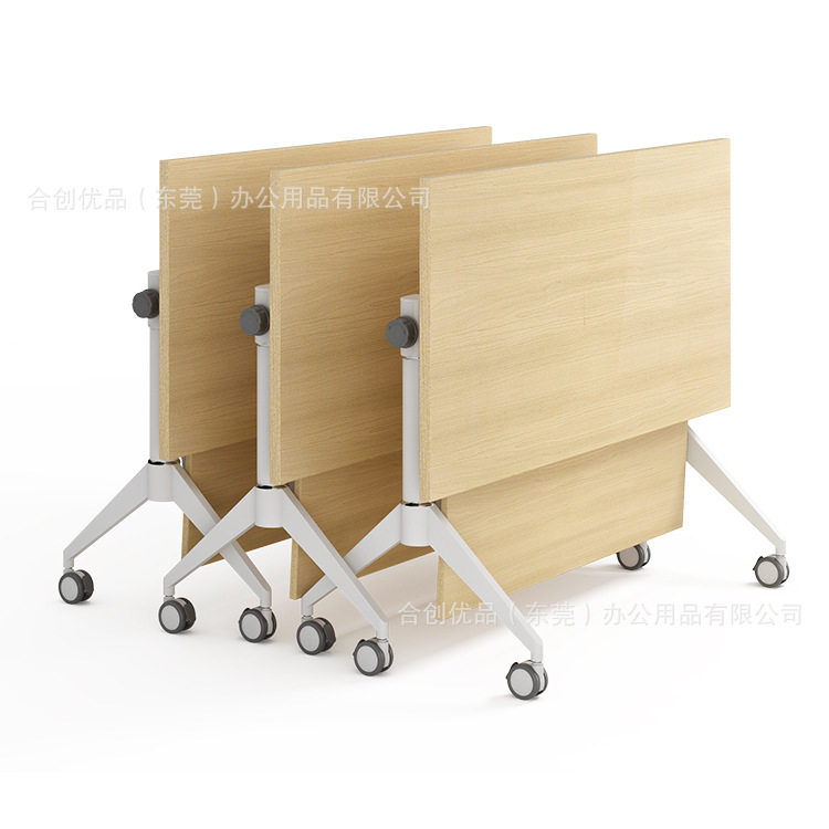 广东工厂厂家直销翻转折叠培训桌多功能移动会议会客接待办公桌