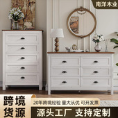 意式 极简五斗柜卧室床尾木质收纳柜现代轻奢高级客厅靠墙储物柜