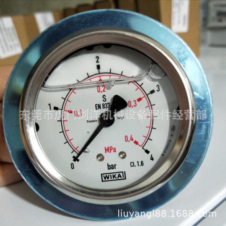 德国进口威卡WIKA压力表EN837-1耐震不锈钢测压液压表真空轴向表
