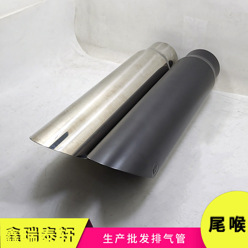 适用奔驰G级改装排气管G350G0G5G63巴博斯款不锈钢黑亮尾喉排气管