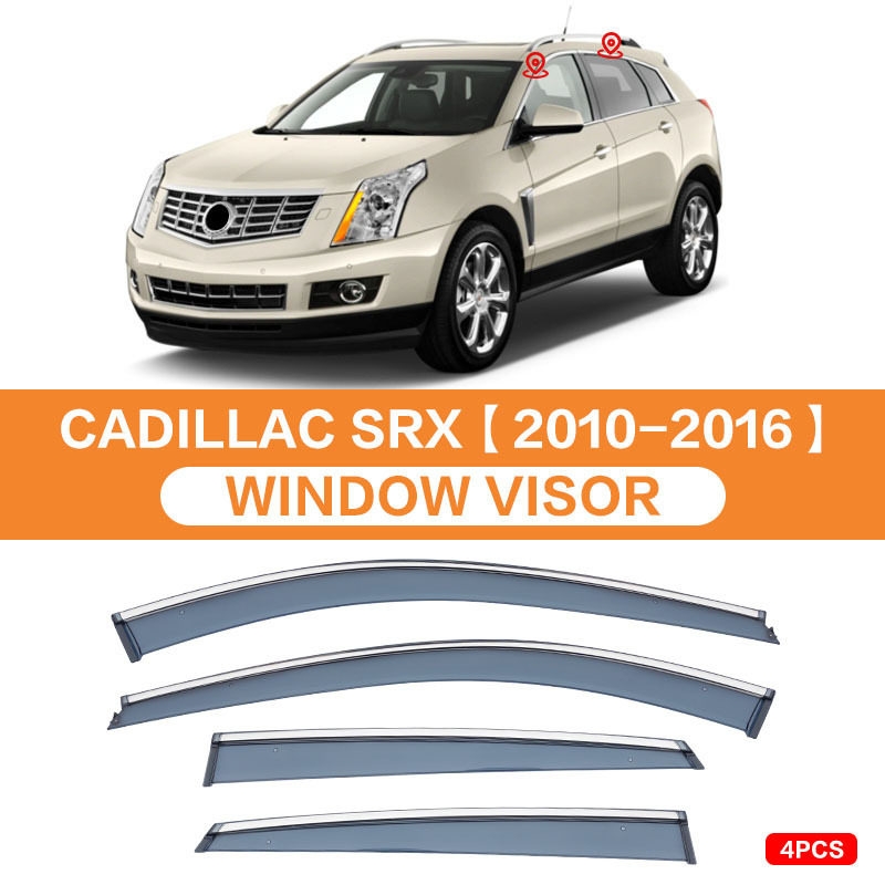 适用于凯迪拉克SRX晴雨挡雨遮阳板雨眉CADILLACSRXWindowvisor