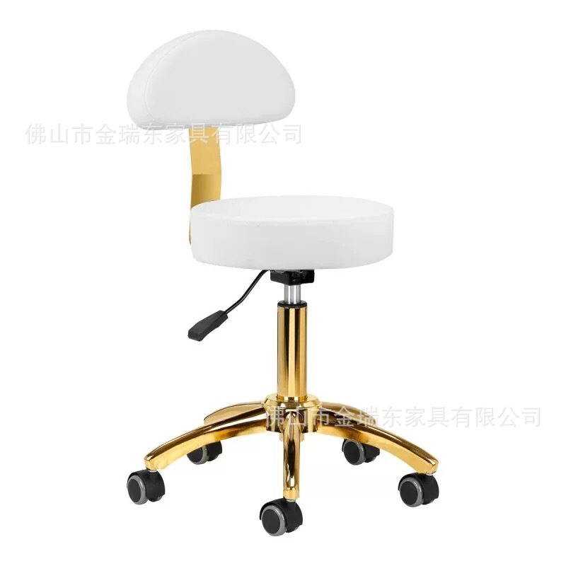 定型棉美容转椅傅椅美甲旋转靠背吧椅美发圆凳升降大工椅stool