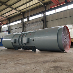 源丰SDF对旋隧道施工风机2×75KW超远送风高速公路挖掘除尘用