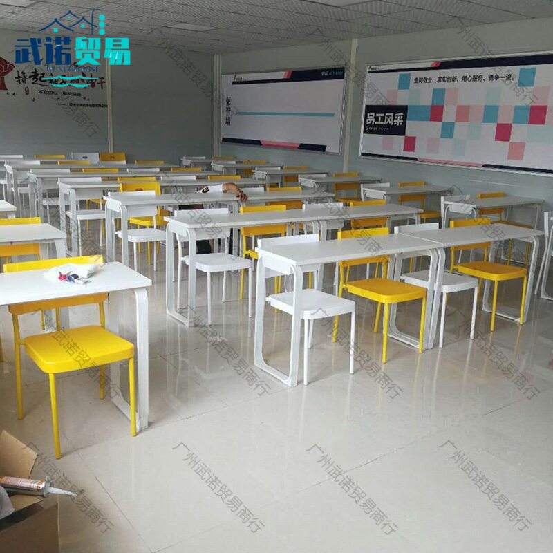 教育机构培训桌椅组合单双人课桌椅中小学生补习班桌员工桌桌