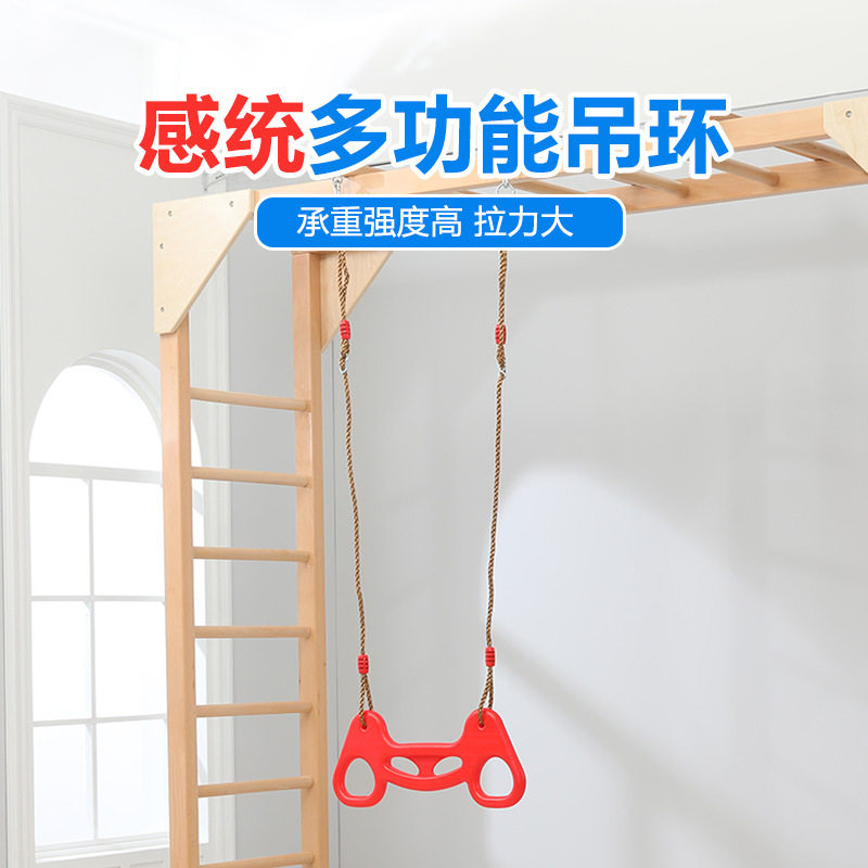 儿童多功能吊环秋千体能锻炼平衡臂力感统室内户外庭院宝宝荡秋千