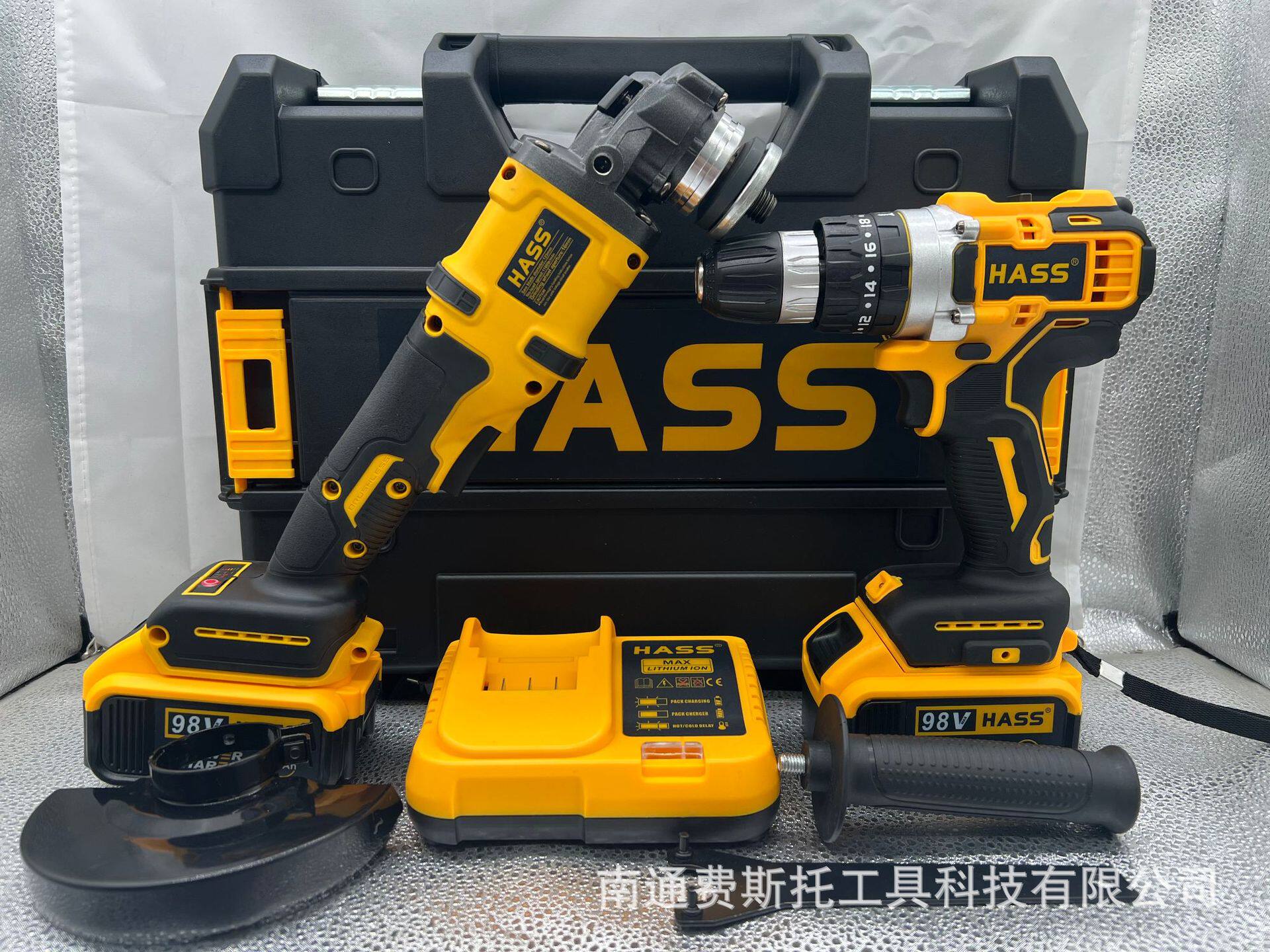 外贸款无刷锂电角磨机无刷10mm电钻组合套装两件套锂电动工具套装