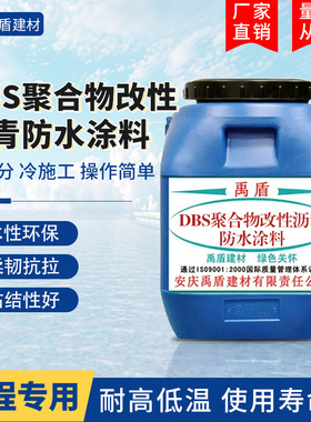 DBS聚合物改性沥青防水涂料厂家直销水性渗透柔韧粘结耐冷热老化