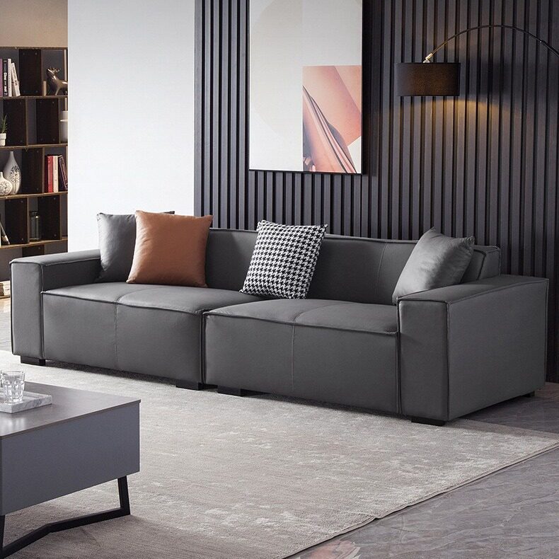 北欧布艺沙发意式大小户型客厅沙发组合简约现代时尚 科技布沙发