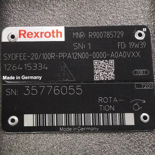 R900785729  SYDFEE-20/100R-PPA12N00-0000-A0A0VXX # Rexroth