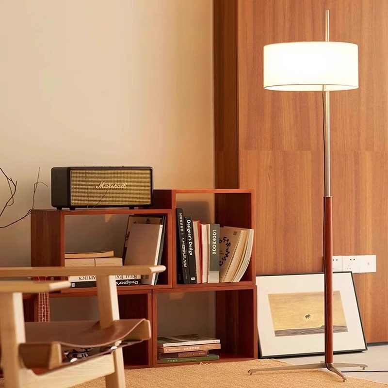 浮光中古落地灯客厅卧室书房阅读灯氛围可调节简约现代装饰落地灯