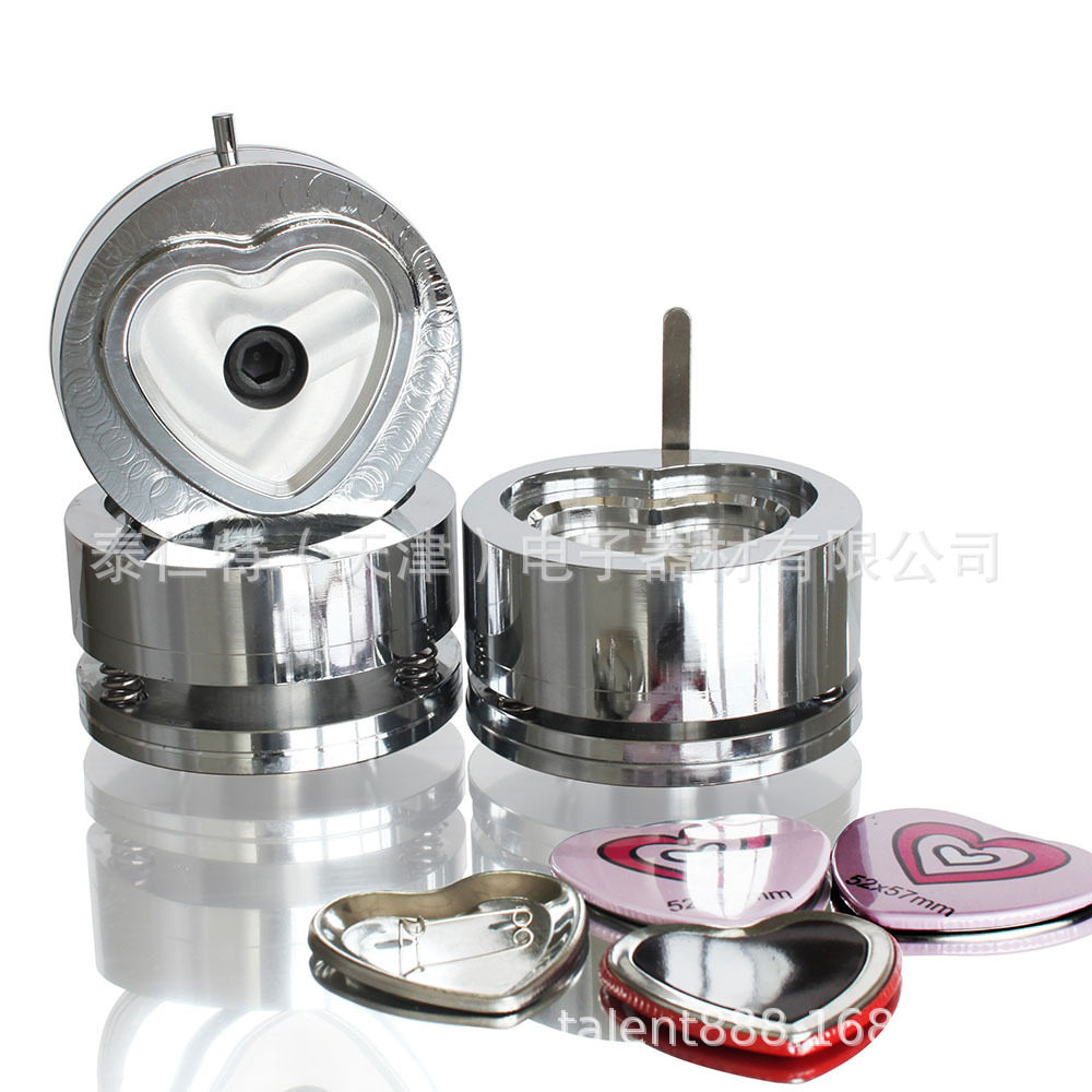 心形胸章机专用模具压卡机手动胸牌机厂家供应质量保证出口品质