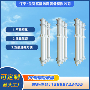 PP吸收器降膜吸收器PP列管吸收器石墨改性聚丙烯降膜吸收器
