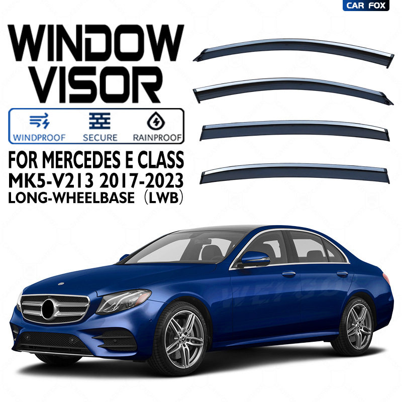 适用奔驰E级长轴晴雨挡雨板MercedesEClassWindowvisor