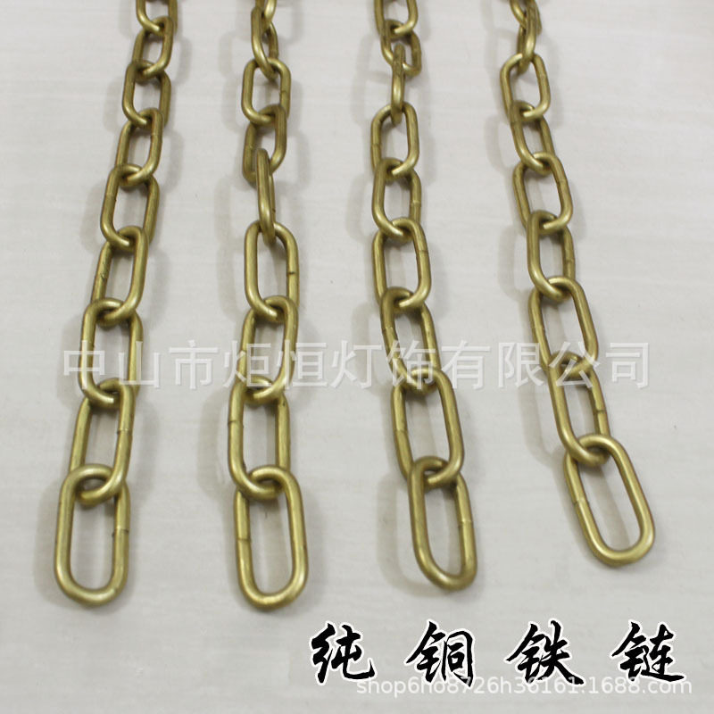 纯铜全铜吊链防锈大型水晶吊灯复仿古酒店工程灯饰灯具配件D