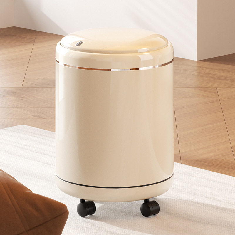 客厅垃圾桶家用高级感大容量厨房厕所卫生间卧室带盖带轮子垃圾筒
