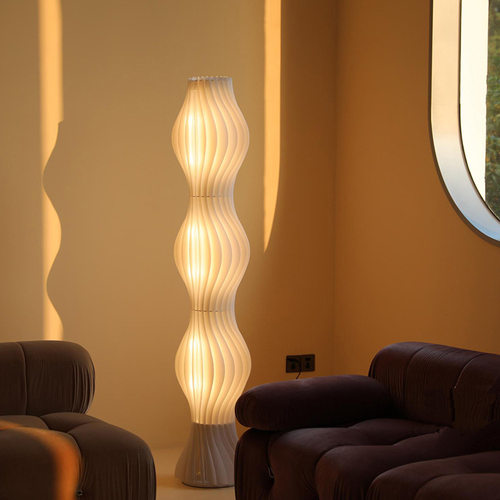 艺术灯北欧落地灯亚克力光影白草裙客厅餐厅卧室沙发边书房装饰创