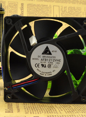 现货原装 台达12038 12V 0.90A 12cm AFB1212VHE直流机箱散热风扇