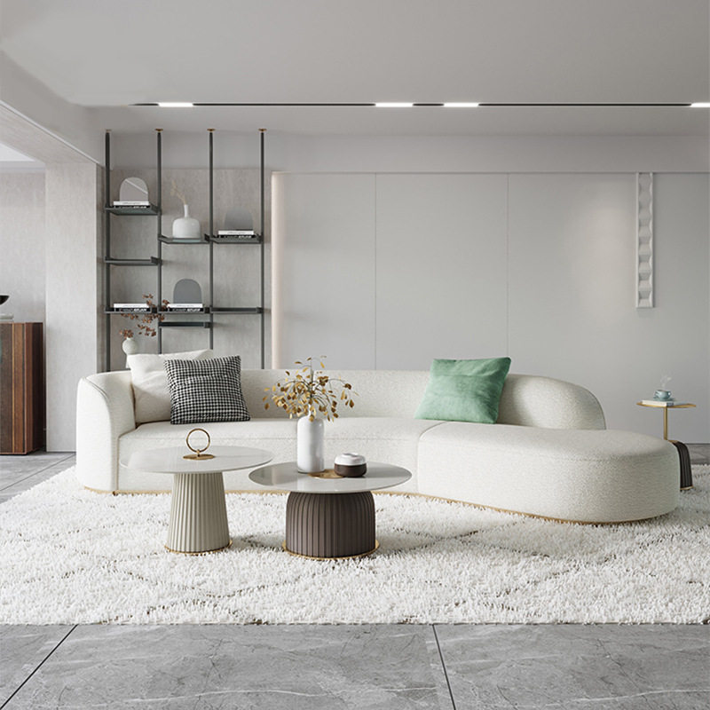 布艺沙发乳胶可拆洗大小户型轻奢贵妃免洗科技布北欧客厅简约现代