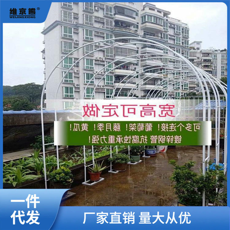 拱门花架爬藤架花园月季花支架铁线莲绿萝植物架户外花门庭赵之钱