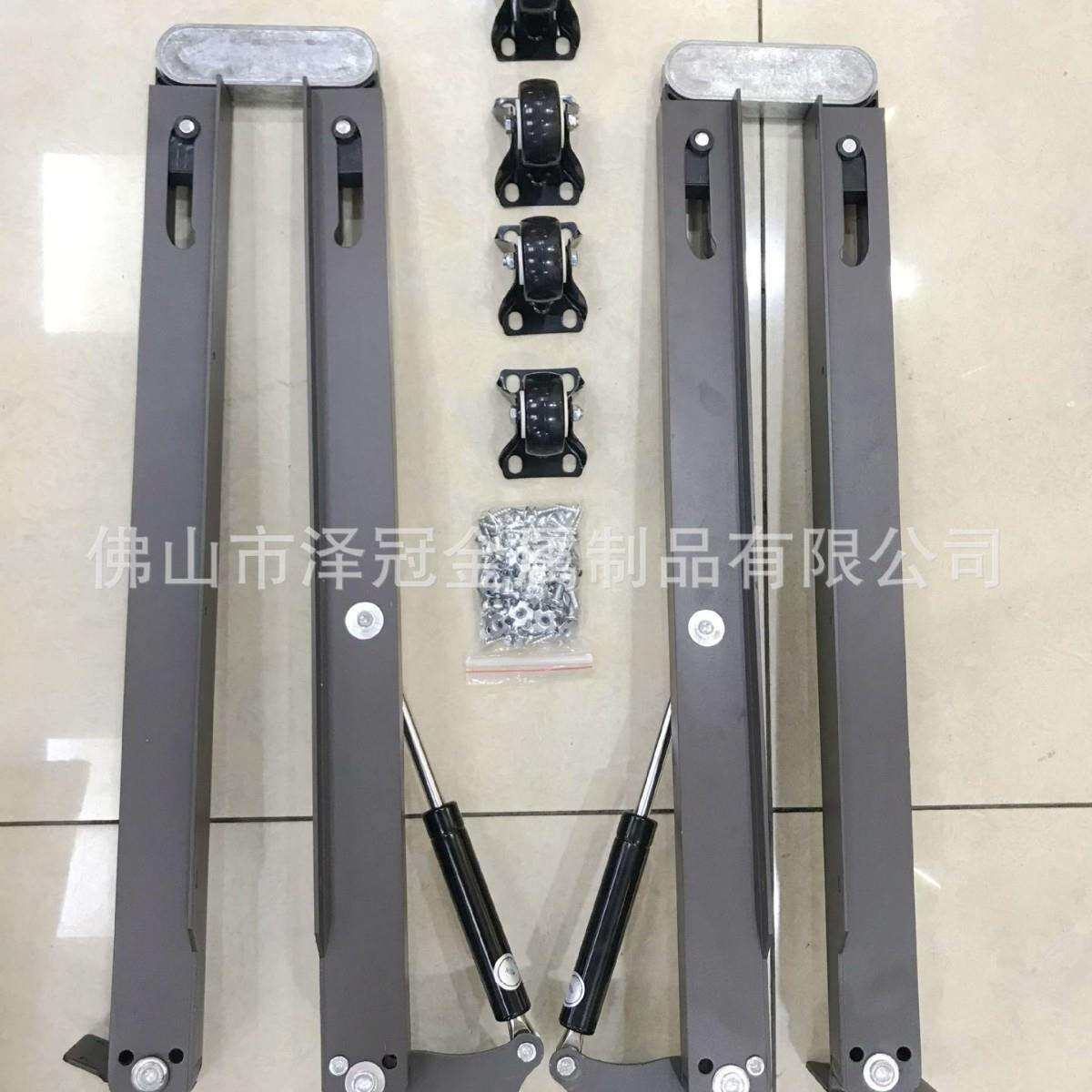 多功能组装折叠台五金下翻隐形书桌隐藏式伸缩餐桌五金配件