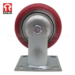 通润JL-PU06（4寸）铁芯PU轮物流台车脚轮料架脚轮