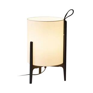 北欧实木设计师提篮布罩台灯个性创意简约日式民宿床头台灯