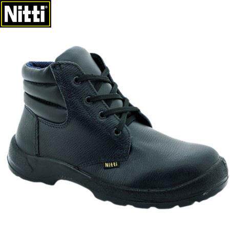 Nitti/耐帝22281中帮鞋带防砸防穿刺防静电加宽钢包头安全鞋