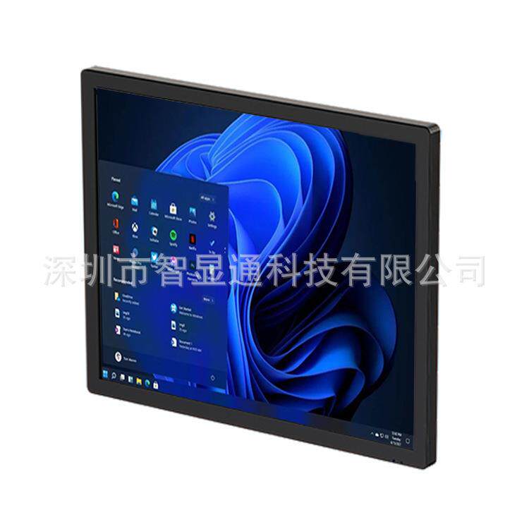 19寸黑色壁挂式windows一体机门店营销宣传广告机橱窗墙体吊挂式