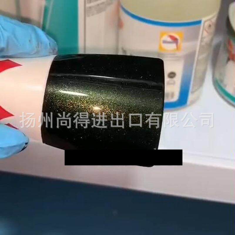 水性梦幻幻彩水晶车漆黑色车无需更改行驶证黑变绿金彩变色涂料