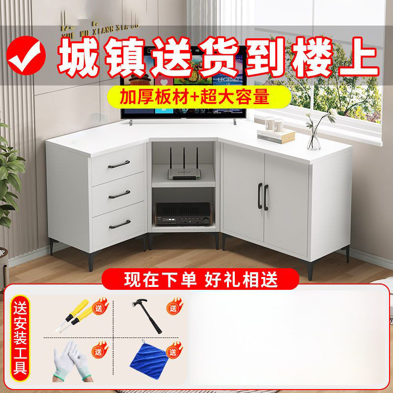 小户型客厅拐角转角电视柜家用农村宽大拐角储物柜加宽墙角电视柜