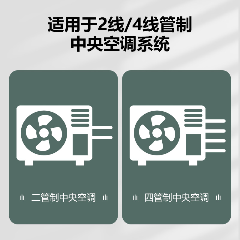 中央空调温控器开关控制面板水机0-10V无极调速直流无刷模拟量485