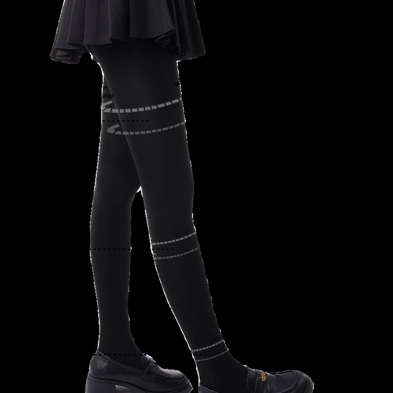 抵达一楼黑色打底裤女JK连裤袜加绒加厚光腿神器秋冬保暖压力瘦腿