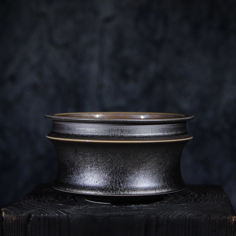 素八九日式复古手工皮革釉龙舌兰象芽宫龟甲龙象足漆树块根花盆陶