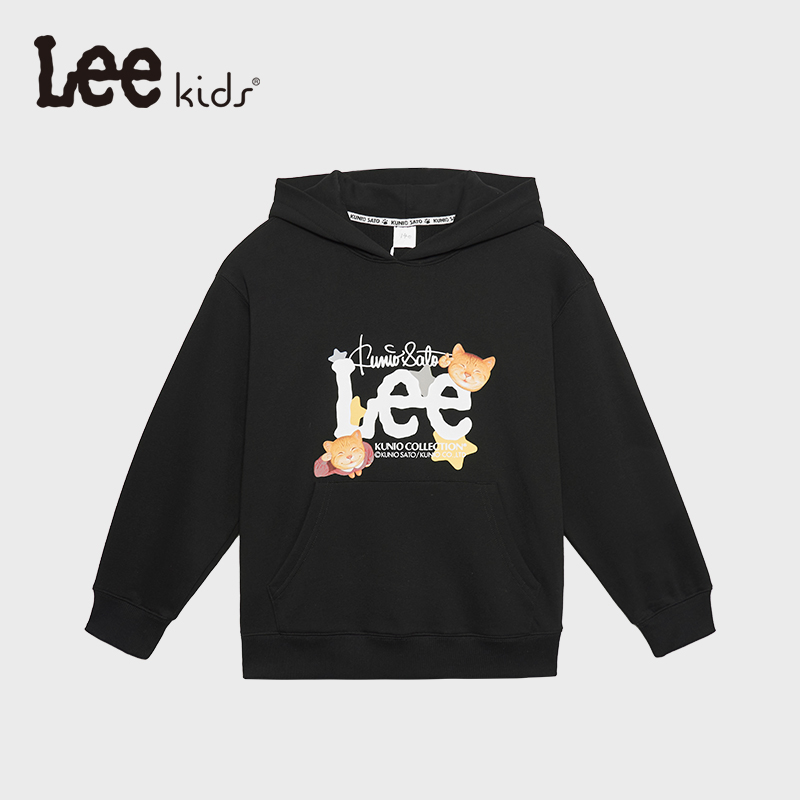 Lee Kids男女童卫衣春秋款卫衣儿童装运动时尚连帽上衣