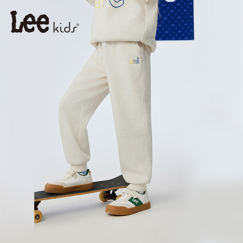 Leekids儿童加绒卫裤休闲裤